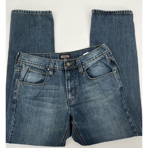 Michael Kors Jeans Mens 32 Blue 100% Cotton Straight Jeans 32 X 30 Casual Preppy - Picture 3 of 15